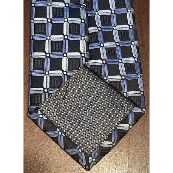 Cherskin Blue Gray 100% Polyester Men’s Neck Tie Made In China - Picture 2 of 9